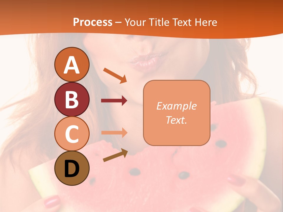 Juicy White Sweet PowerPoint Template