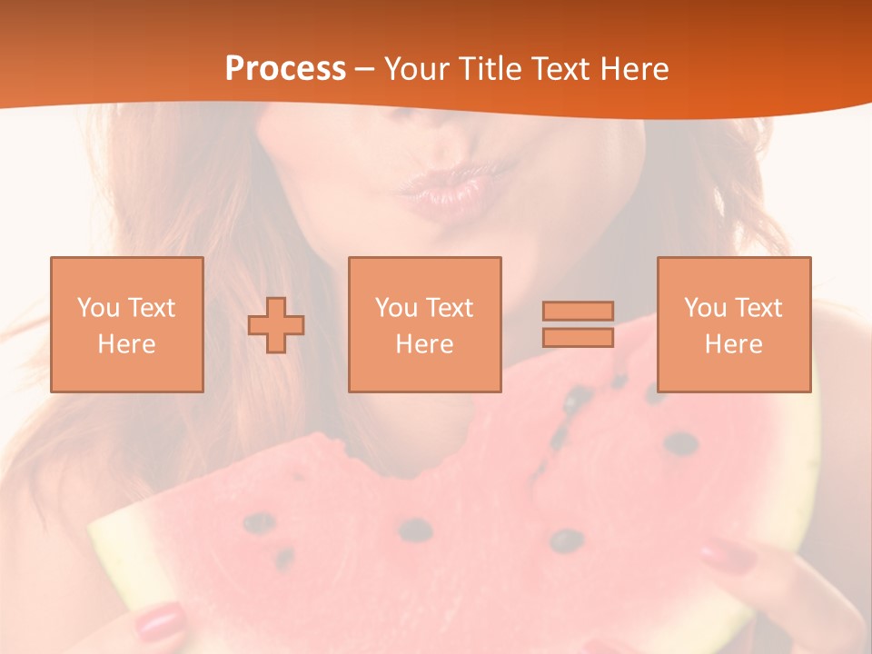 Juicy White Sweet PowerPoint Template