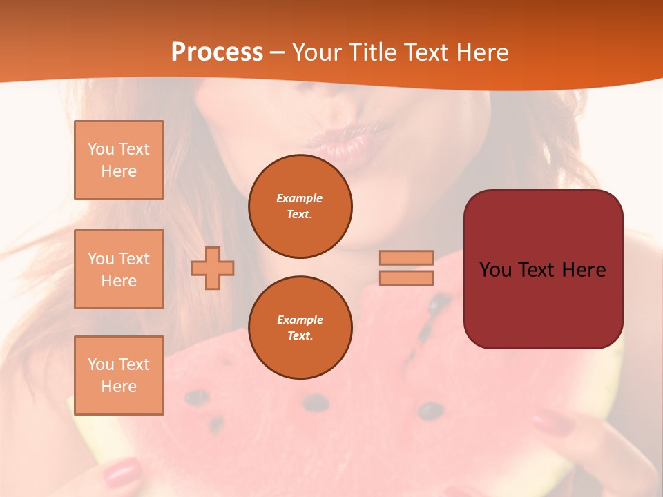 Juicy White Sweet PowerPoint Template