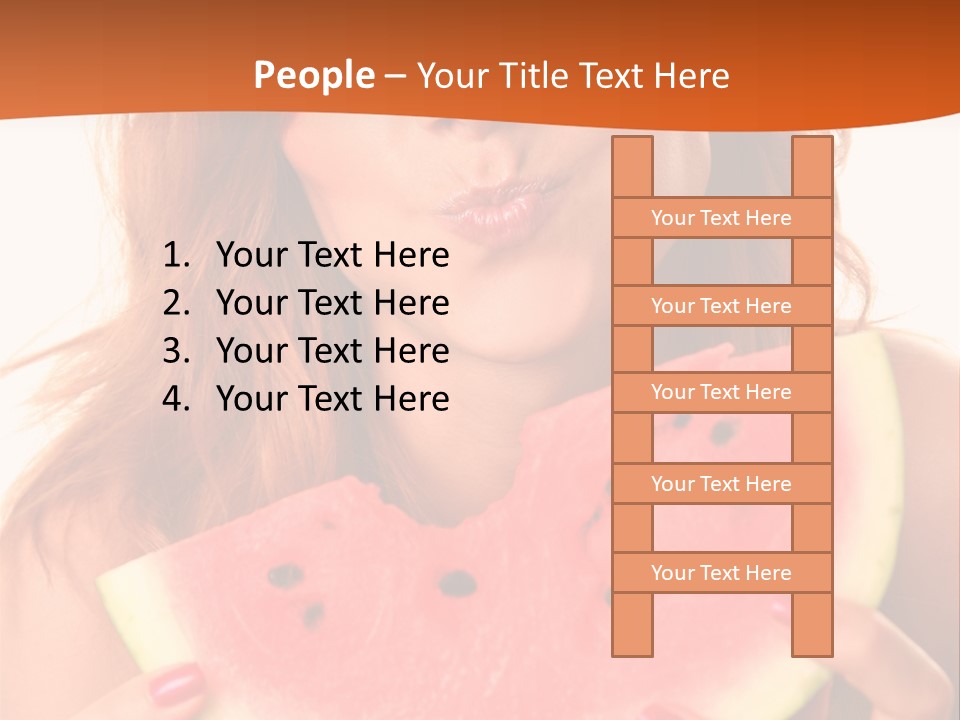 Juicy White Sweet PowerPoint Template