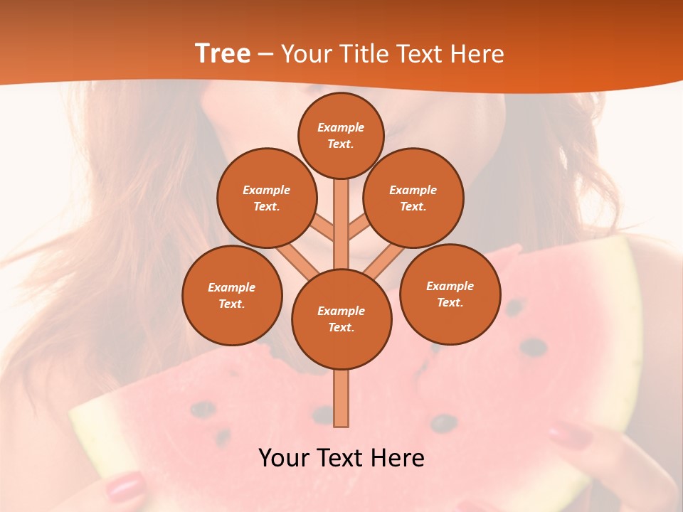 Juicy White Sweet PowerPoint Template