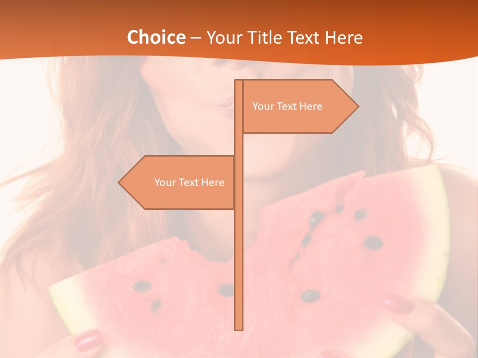 Juicy White Sweet PowerPoint Template