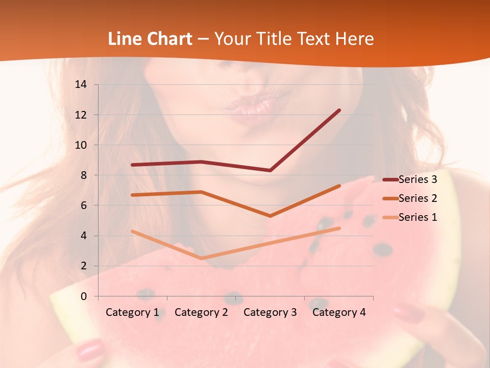 Juicy White Sweet PowerPoint Template
