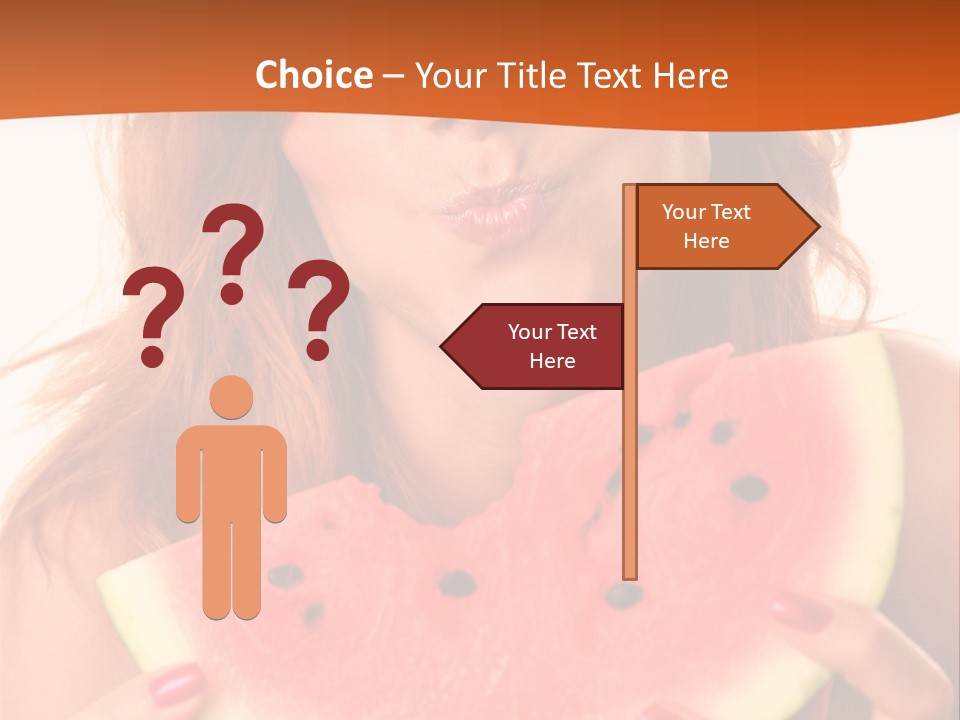 Juicy White Sweet PowerPoint Template