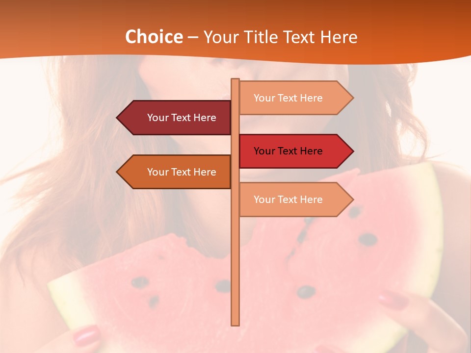 Juicy White Sweet PowerPoint Template