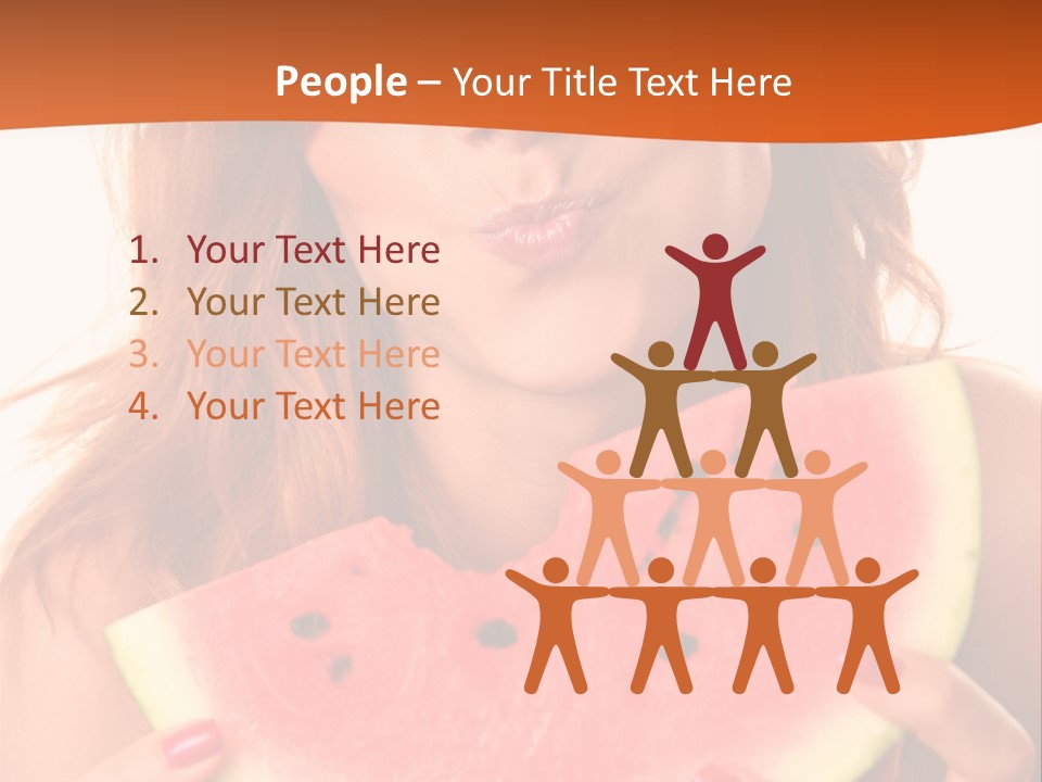 Juicy White Sweet PowerPoint Template