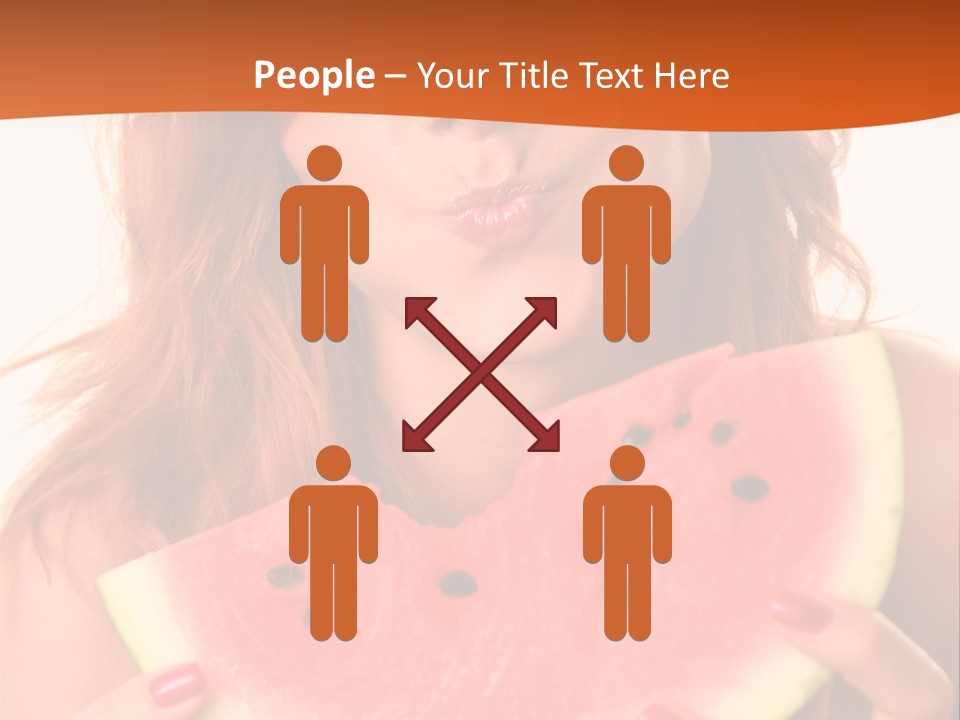 Juicy White Sweet PowerPoint Template