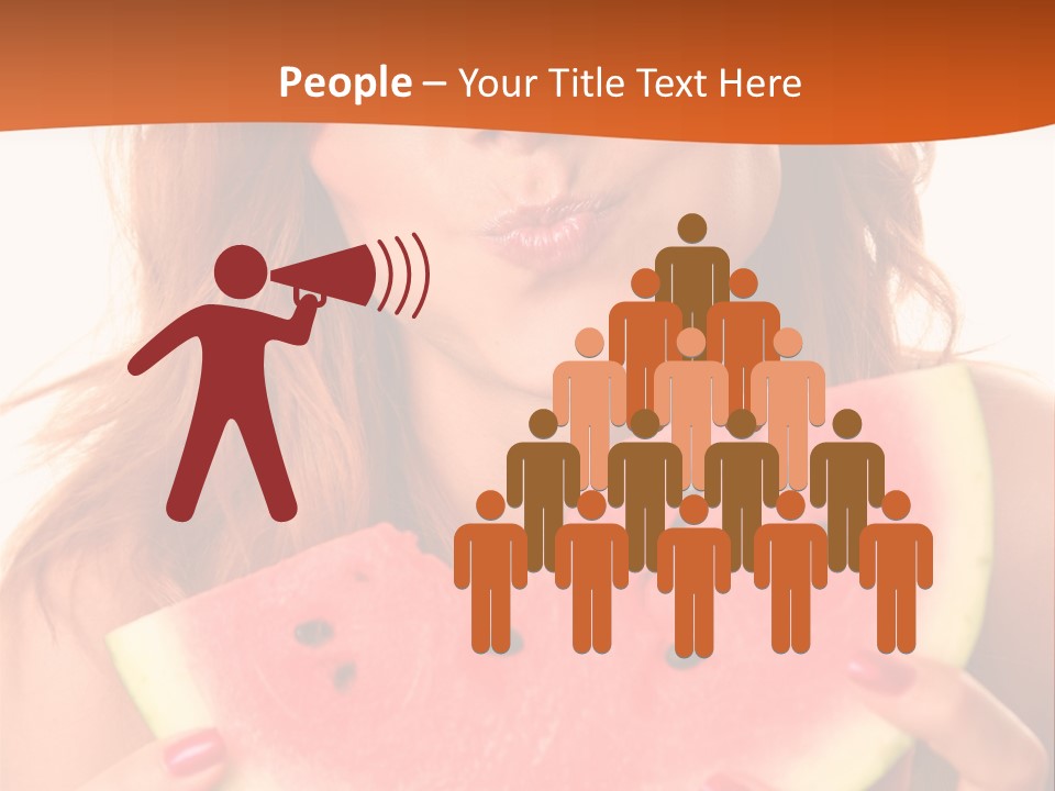 Juicy White Sweet PowerPoint Template