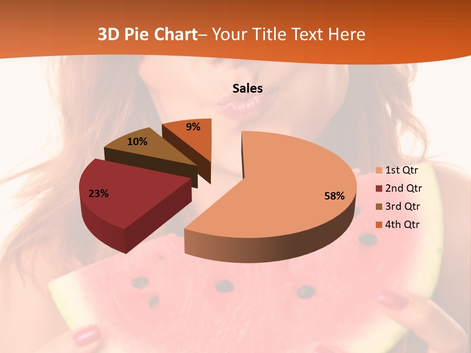 Juicy White Sweet PowerPoint Template