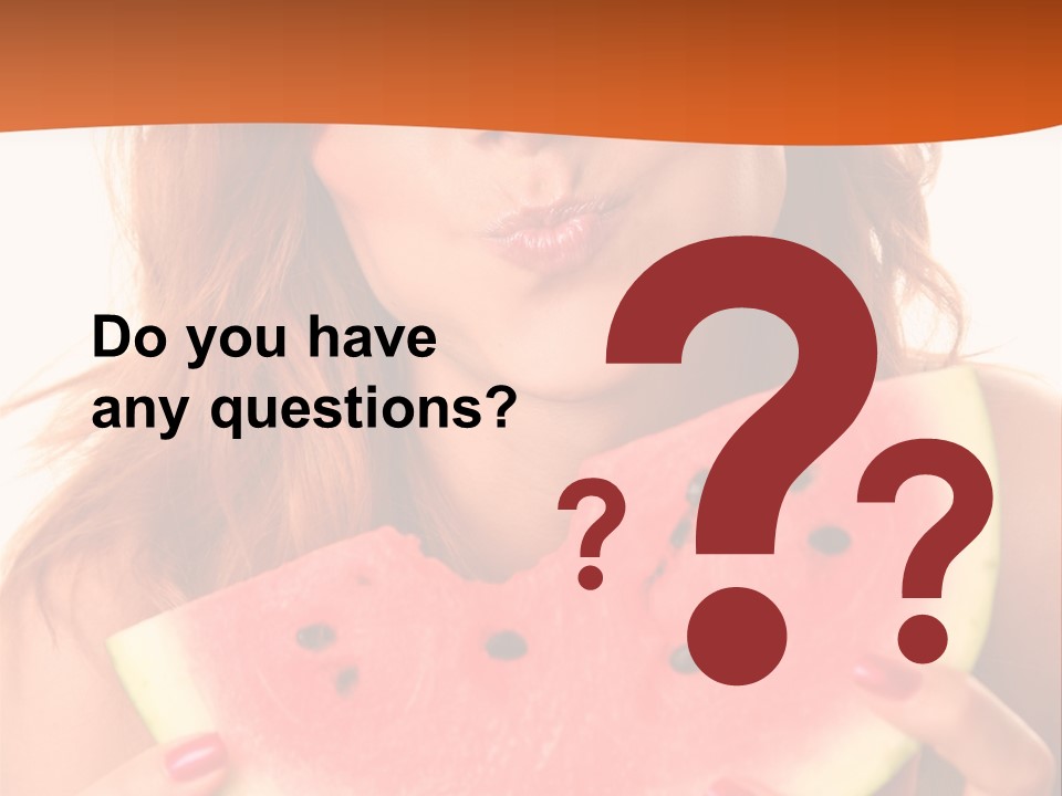 Juicy White Sweet PowerPoint Template