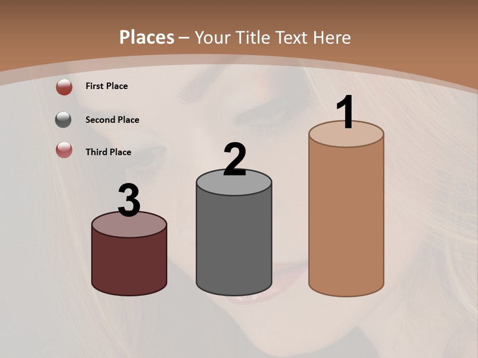 Female Attractive Hair PowerPoint Template