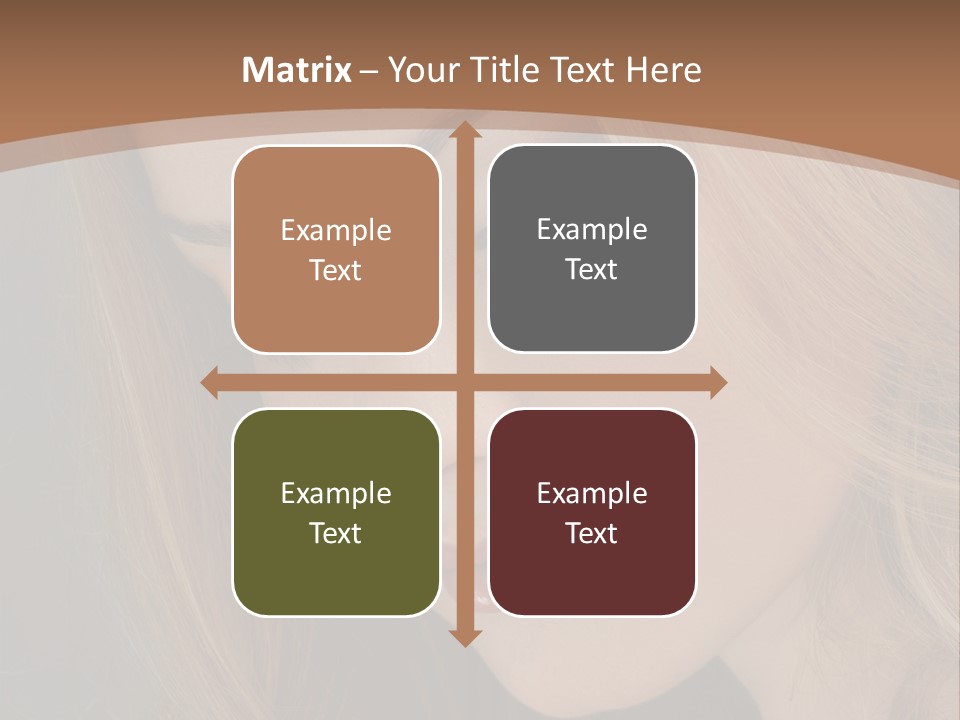 Female Attractive Hair PowerPoint Template