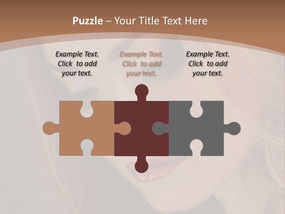 Female Attractive Hair PowerPoint Template