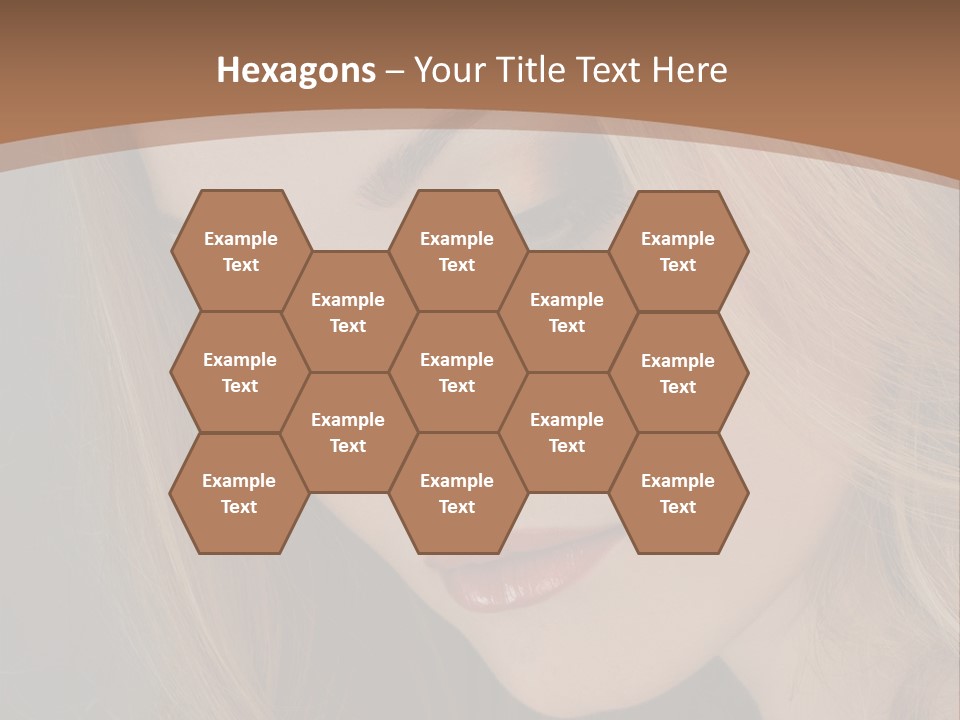 Female Attractive Hair PowerPoint Template