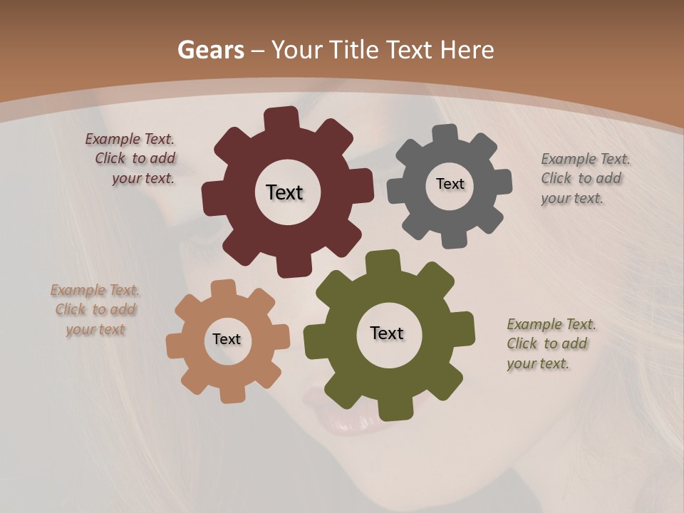 Female Attractive Hair PowerPoint Template