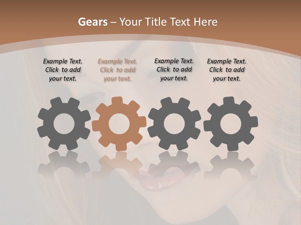 Female Attractive Hair PowerPoint Template