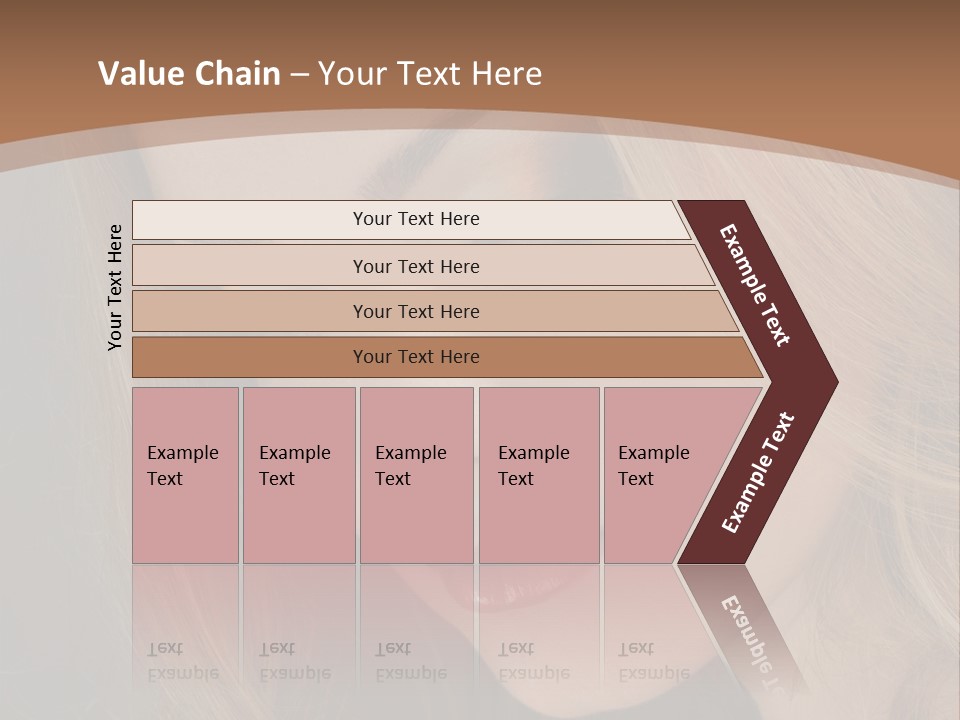 Female Attractive Hair PowerPoint Template