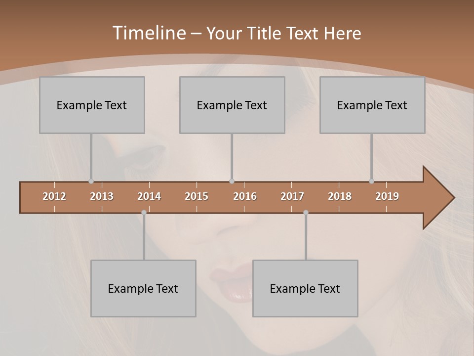 Female Attractive Hair PowerPoint Template