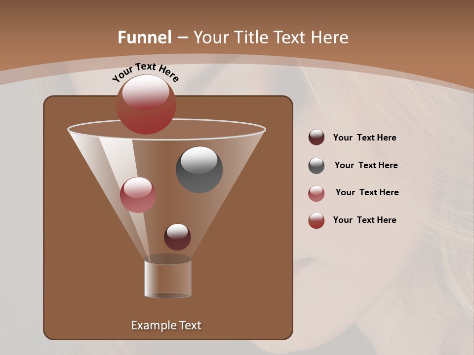 Female Attractive Hair PowerPoint Template