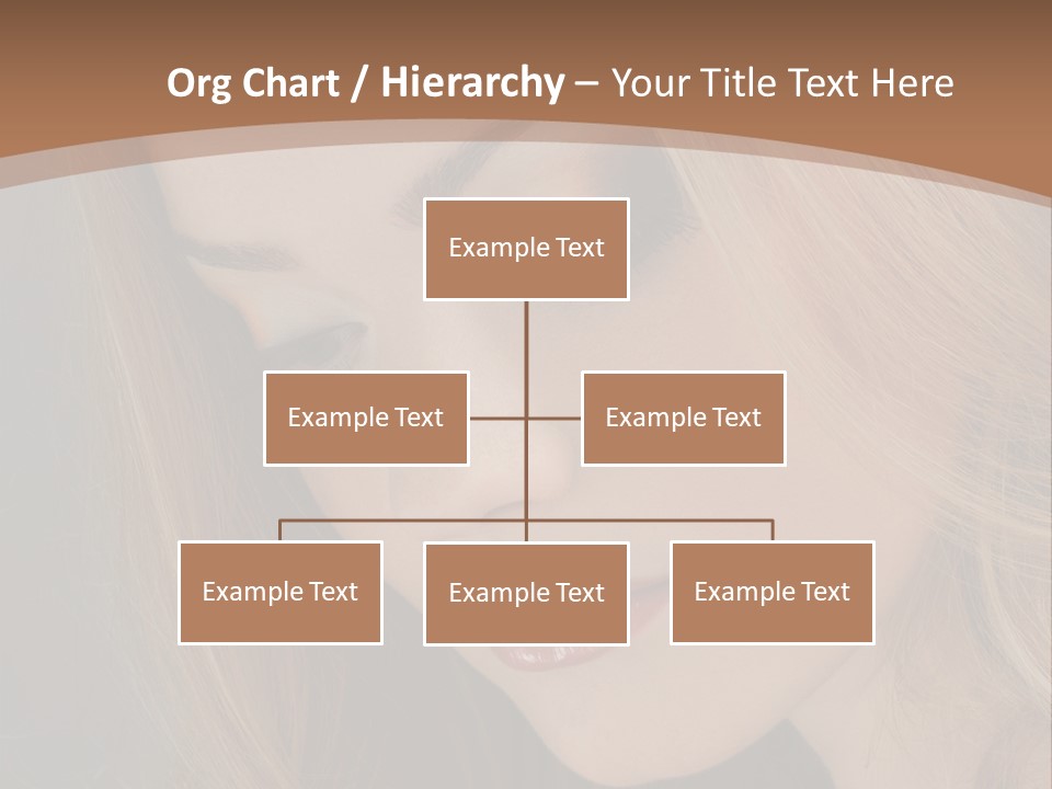 Female Attractive Hair PowerPoint Template