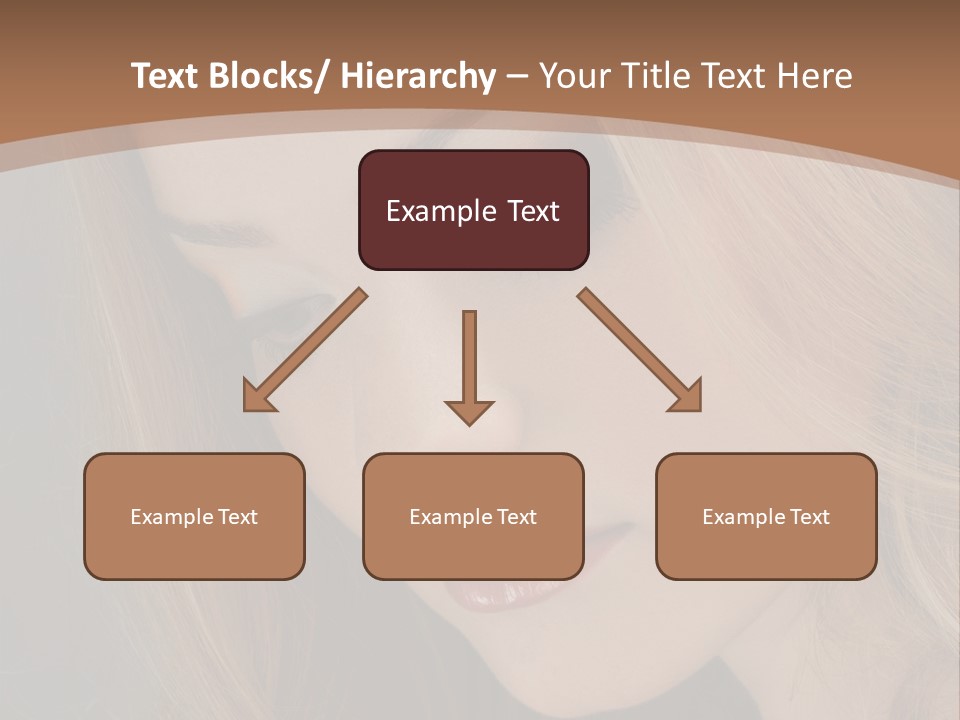 Female Attractive Hair PowerPoint Template