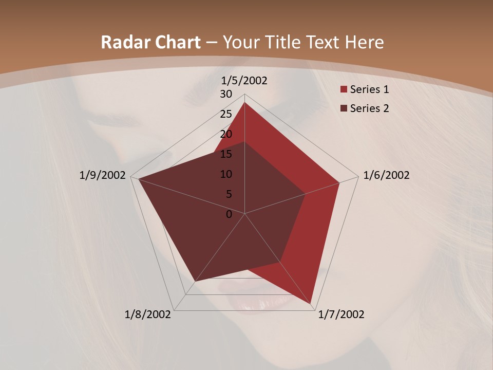 Female Attractive Hair PowerPoint Template