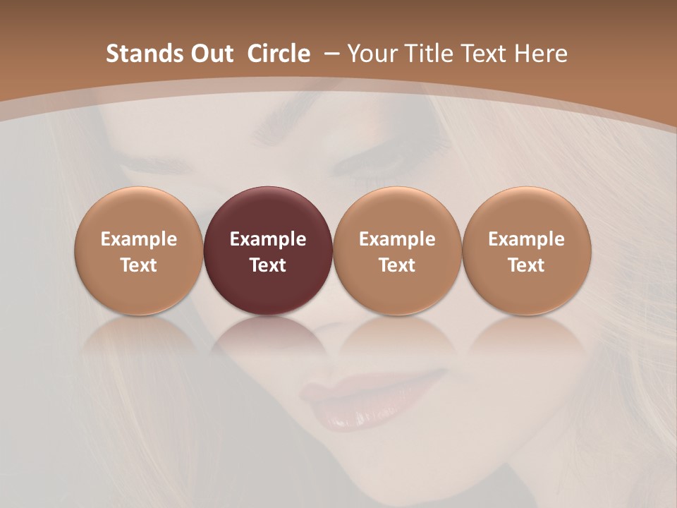 Female Attractive Hair PowerPoint Template