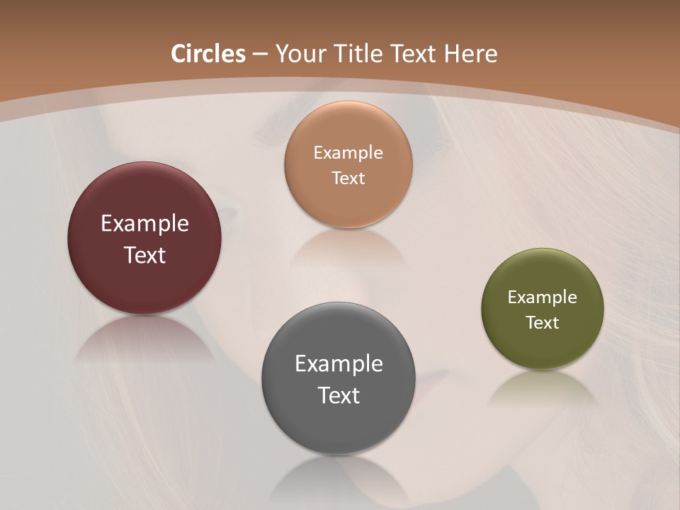 Female Attractive Hair PowerPoint Template