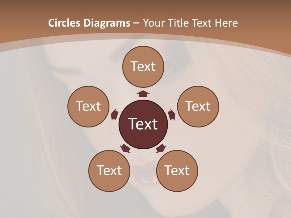 Female Attractive Hair PowerPoint Template