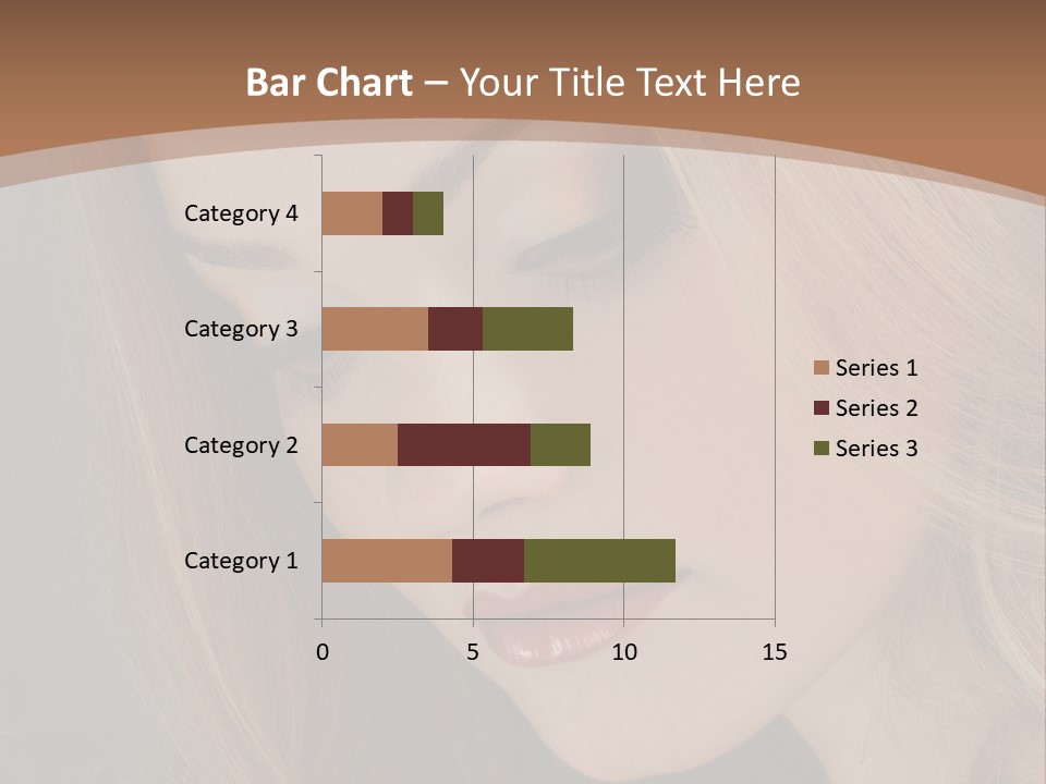 Female Attractive Hair PowerPoint Template