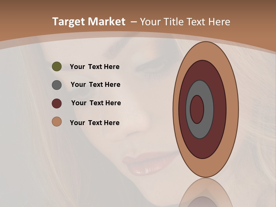 Female Attractive Hair PowerPoint Template