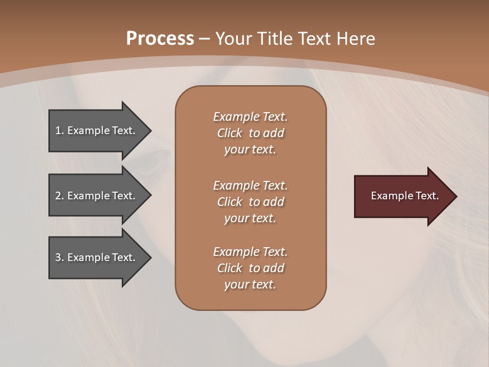 Female Attractive Hair PowerPoint Template