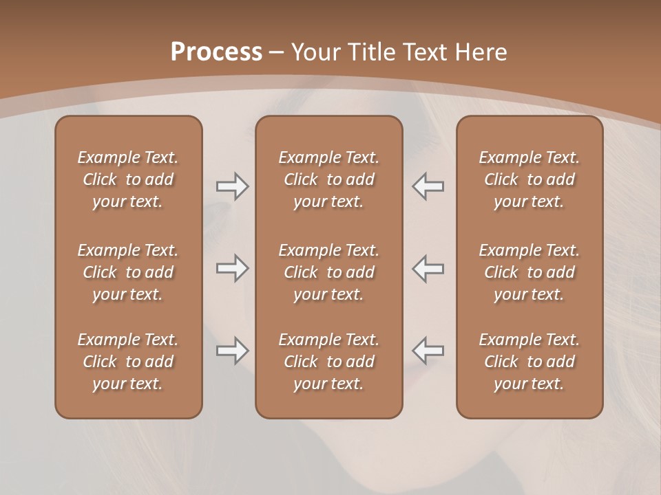 Female Attractive Hair PowerPoint Template