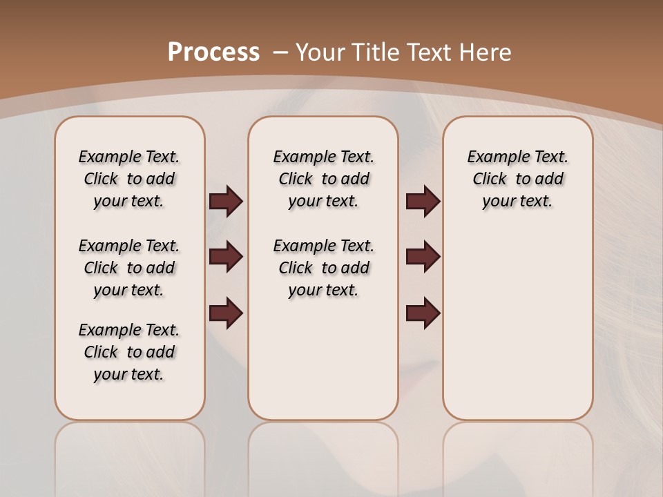 Female Attractive Hair PowerPoint Template