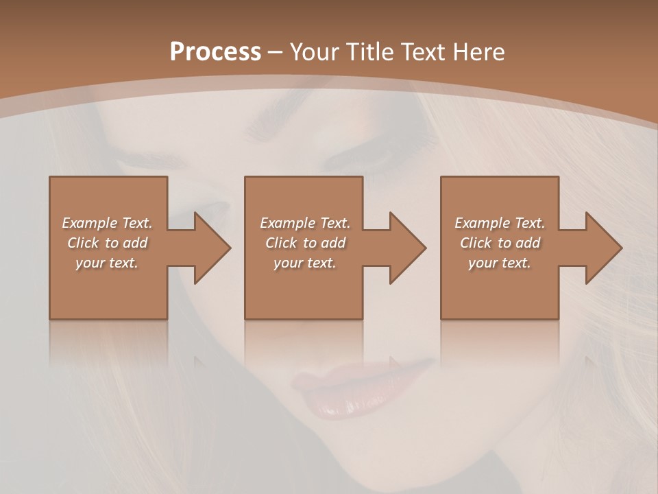 Female Attractive Hair PowerPoint Template