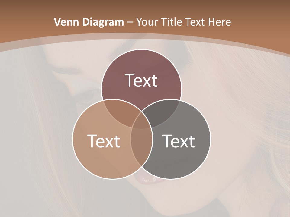 Female Attractive Hair PowerPoint Template