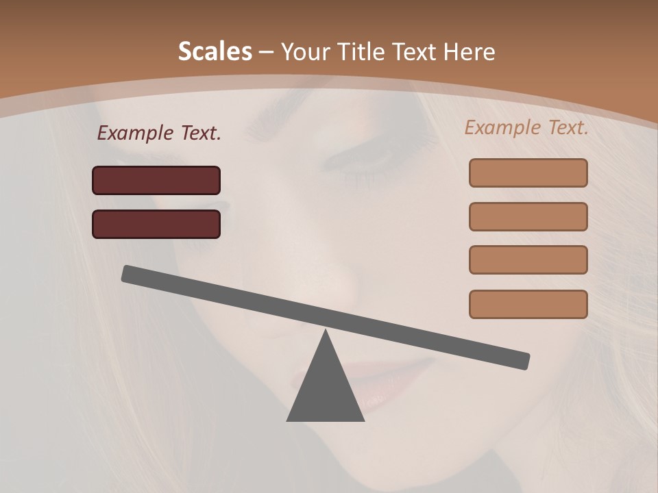 Female Attractive Hair PowerPoint Template