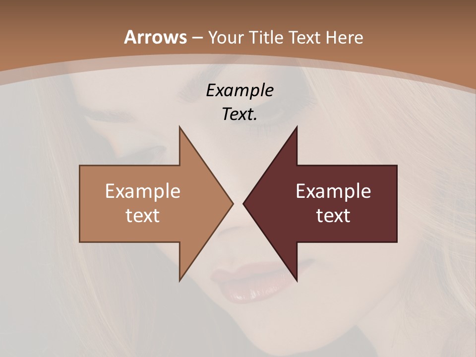 Female Attractive Hair PowerPoint Template