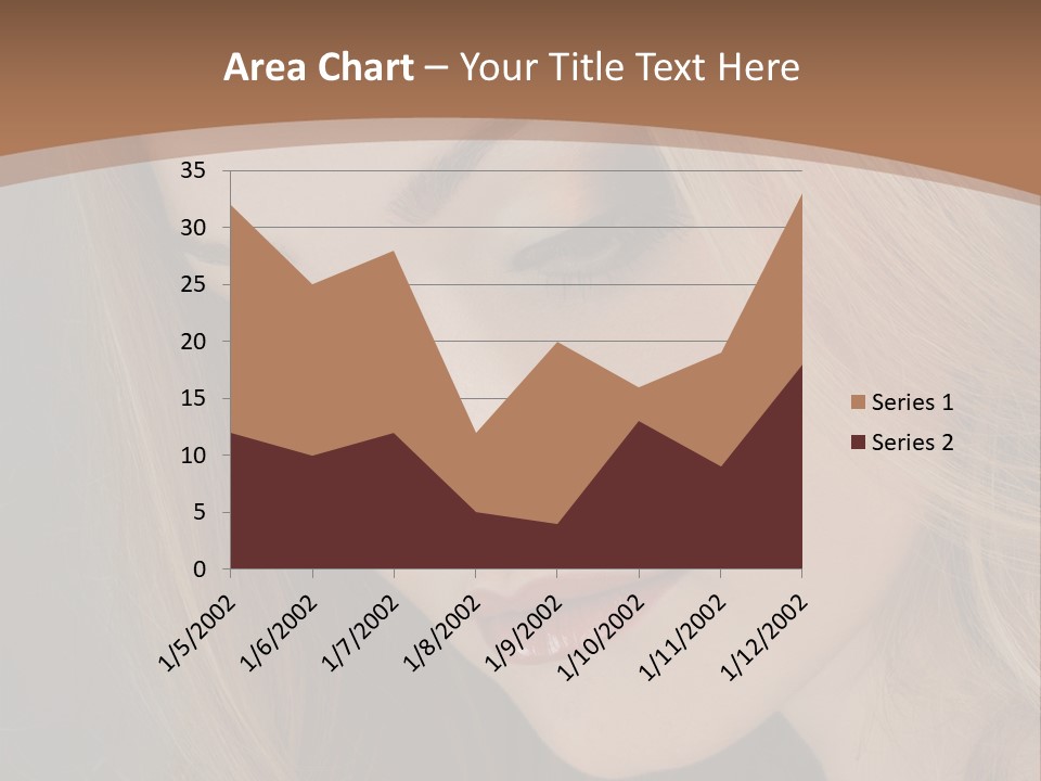 Female Attractive Hair PowerPoint Template