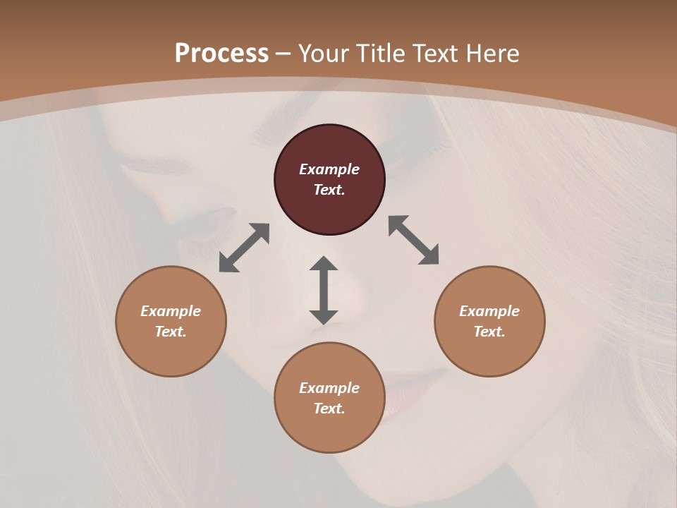 Female Attractive Hair PowerPoint Template