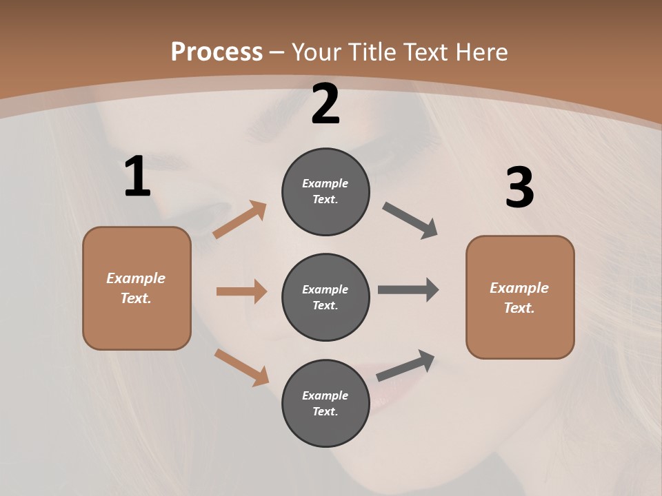 Female Attractive Hair PowerPoint Template