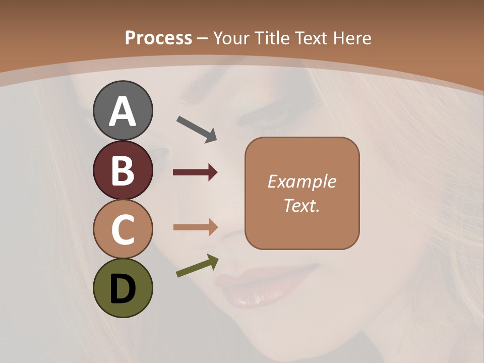 Female Attractive Hair PowerPoint Template