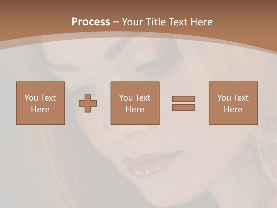 Female Attractive Hair PowerPoint Template