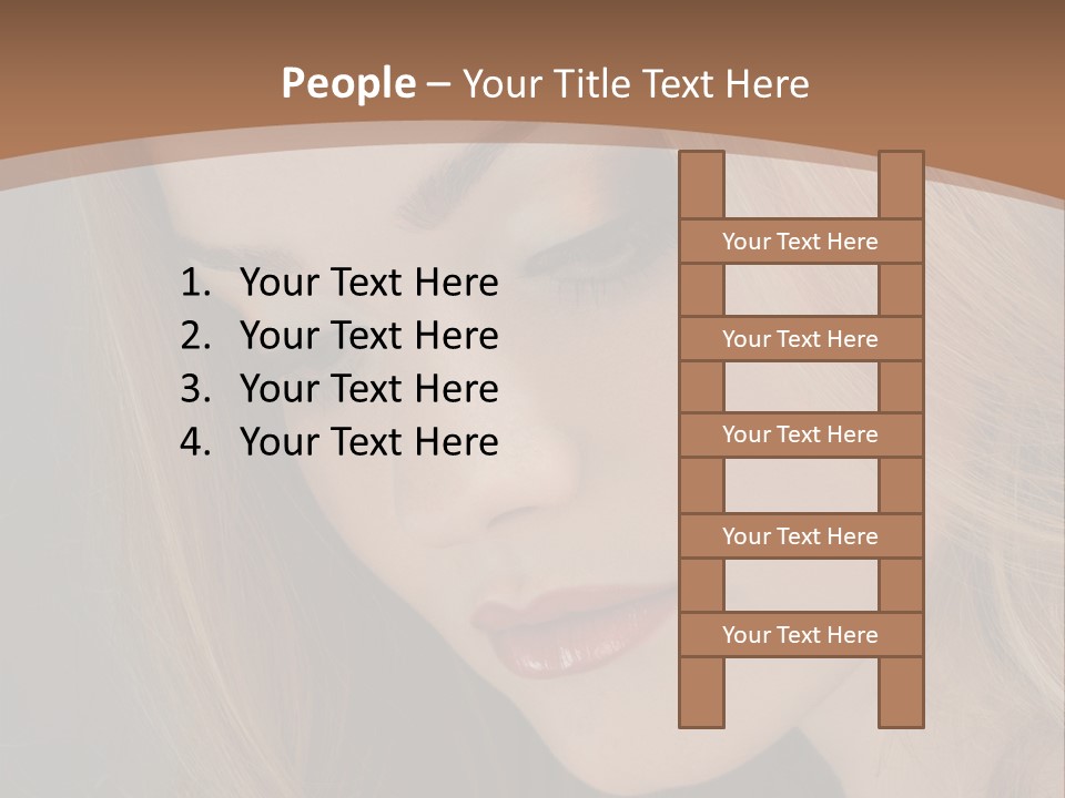 Female Attractive Hair PowerPoint Template