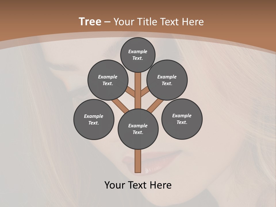 Female Attractive Hair PowerPoint Template