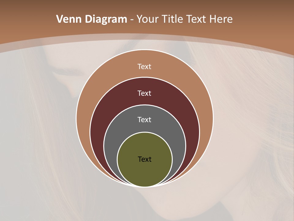 Female Attractive Hair PowerPoint Template