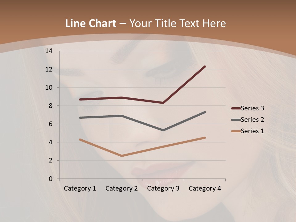 Female Attractive Hair PowerPoint Template