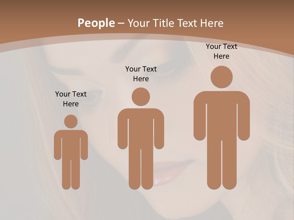 Female Attractive Hair PowerPoint Template