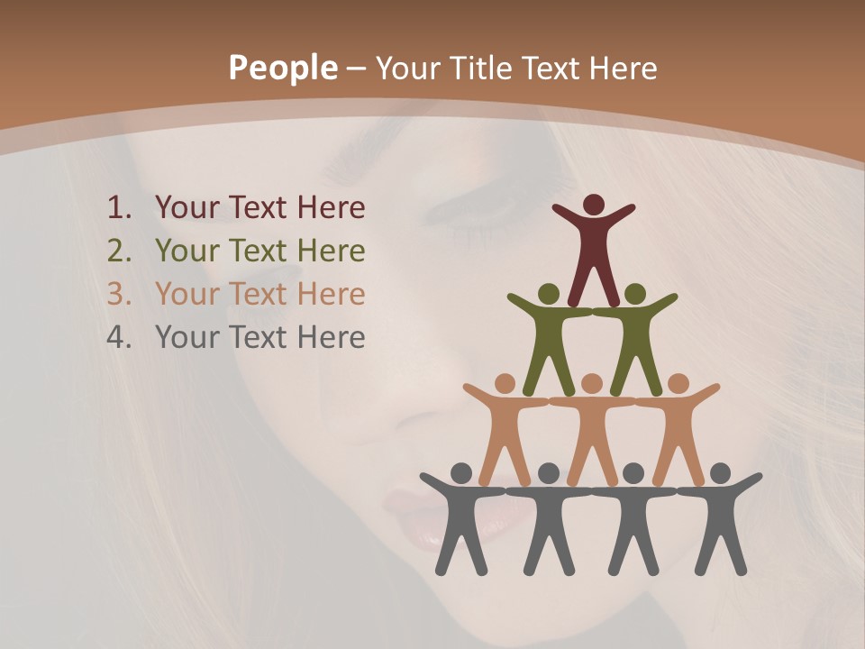 Female Attractive Hair PowerPoint Template