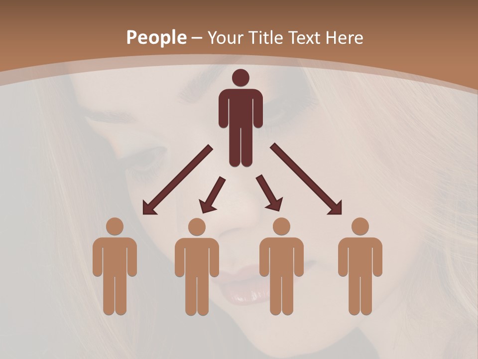 Female Attractive Hair PowerPoint Template